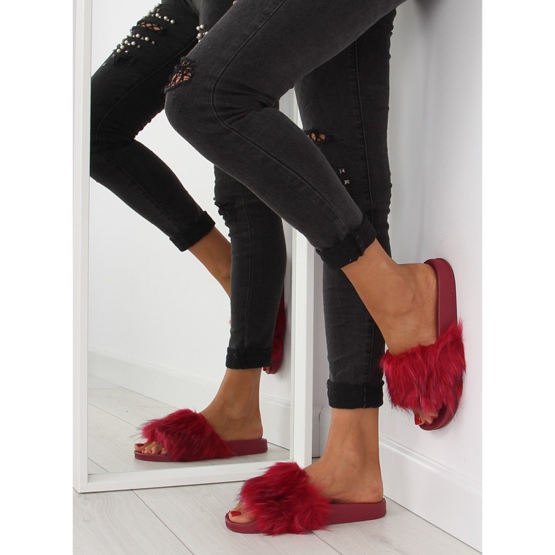 Viininpunaiset tossut zy383-007-1 viinillä punainen 2