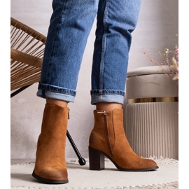 Ruskeat Fikriya korkeakorkoiset nilkkurit 1