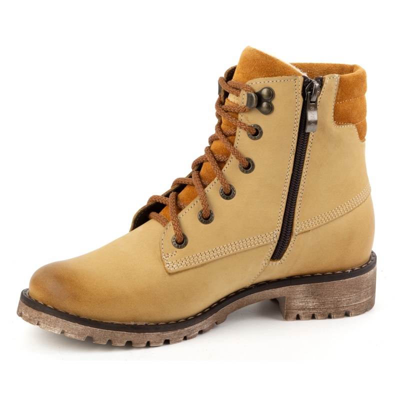 Olivier Naisten nahkasaappaat, eristetyt talvisaappaat, 365BB, hiekka beige 1