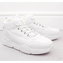 Miesten korkeat, eristetty valkoiset urheilukengät Big Star OO174588 valkoinen 1