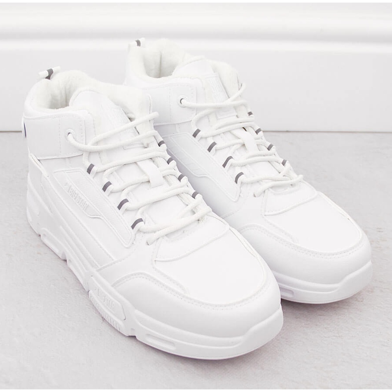 Miesten korkeat, eristetty valkoiset urheilukengät Big Star OO174588 valkoinen 2