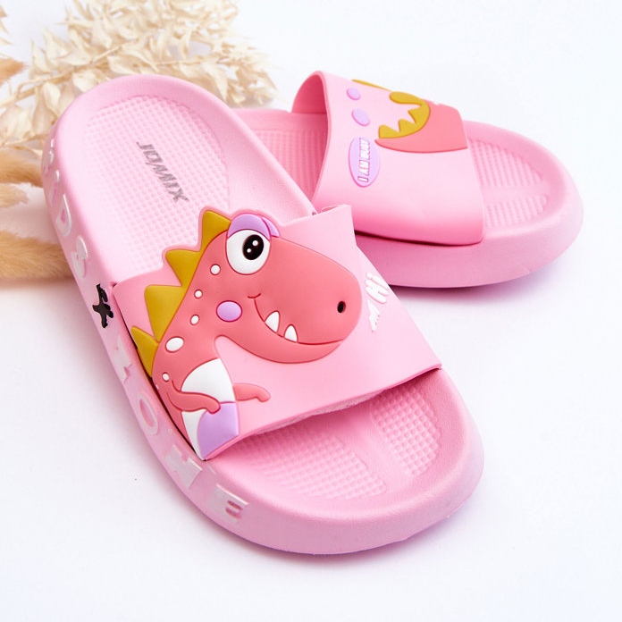 Lasten Foam Slides Dinosaur Pink Dario vaaleanpunainen 2