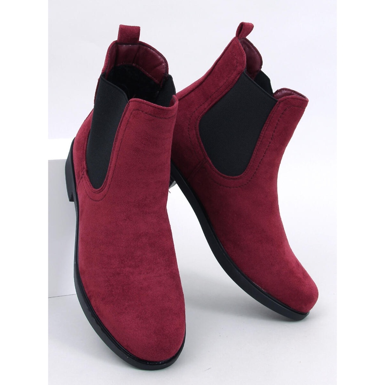 Suede Chelsea saappaat Terra Wine kumilla punainen 1