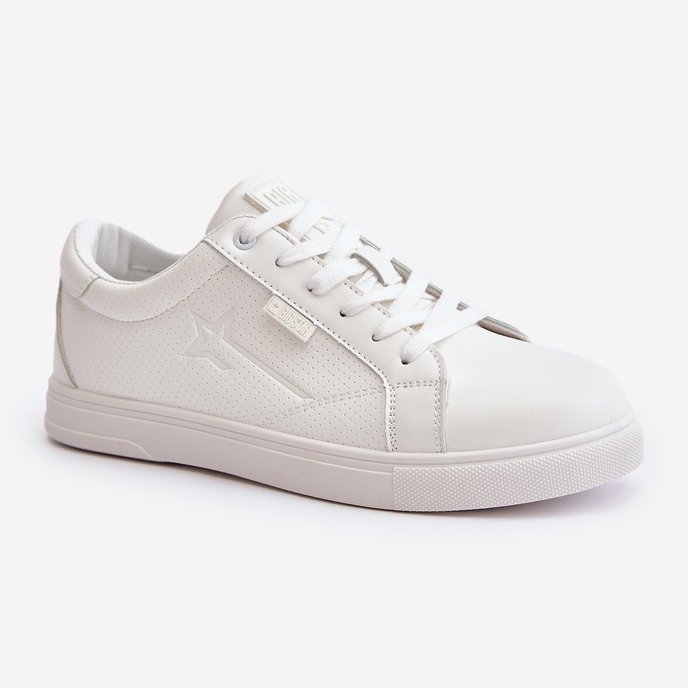 Miesten lenkkarit Eco-nahasta Big Star OO174020 Hi-Poly System valkoinen 1