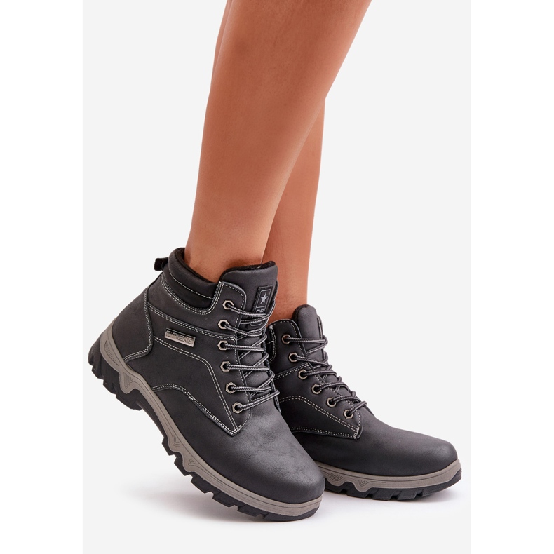 News Miesten eristetyt vaelluskengät Eco-nahasta, tummansininen Neramia 1