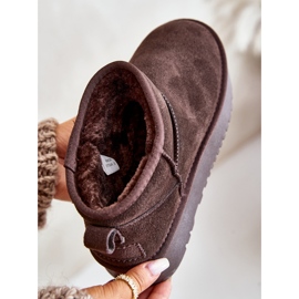 Naisten mokkanahkaiset lumisaappaat Ruskea Nereviana 2