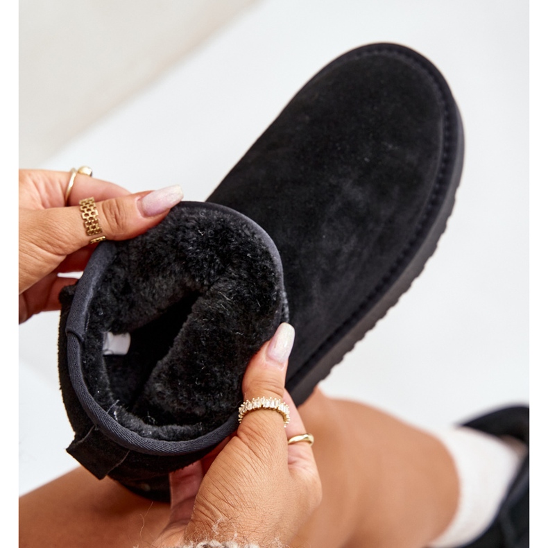 Naisten mokkanahka nilkkasaappaat, musta Rianaella 2