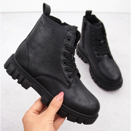 Big Star -eristetyt työkengät Jr OO374080 INT2039 musta 1