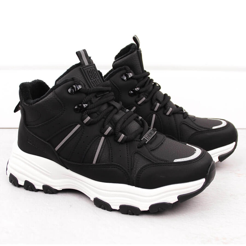 Eristetyt korkeat saappaat, musta Big Star OO274A160 2