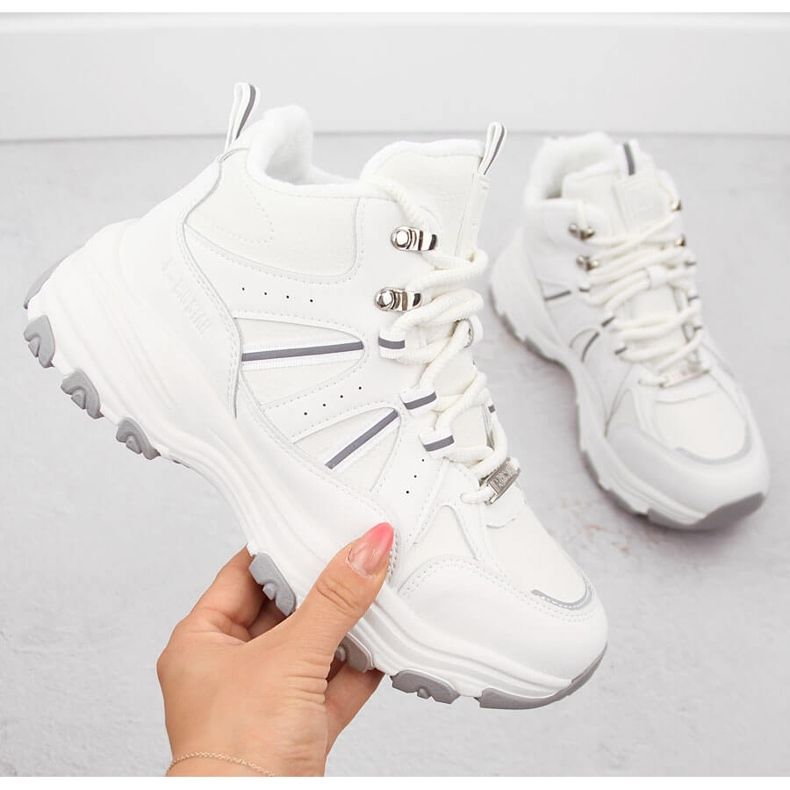 Eristetyt korkeat saappaat, valkoiset Big Star OO274A160 valkoinen 1