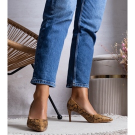 Kamelipumput Nickle -käärmeen kuviossa ruskea 1