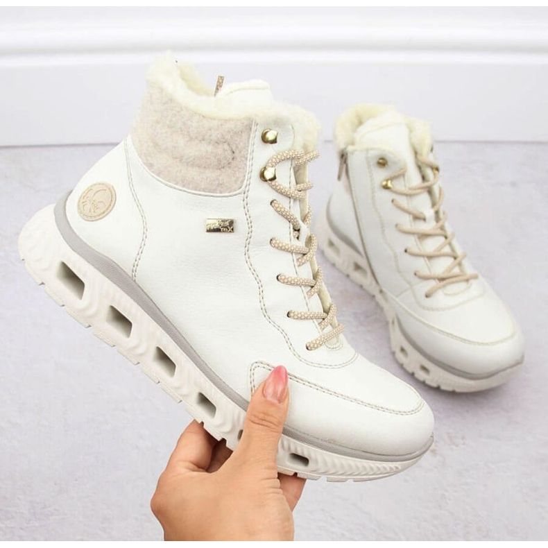 Eristetyt urheilusaappaat Rieker W RKR720 valkoinen 1