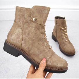 Naisten kullanväriset eristetty nilkkurit Jezzi ASA252-5 kultainen 1