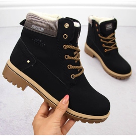 Naisten mustat saappaat Potocki 97301 1