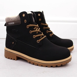 Naisten mustat saappaat Potocki 97301 2