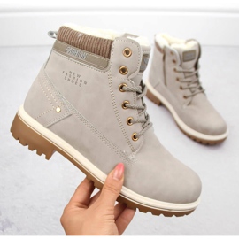 Naisten beigenväriset nilkkurit Potocki 97301 1