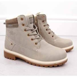 Naisten beigenväriset nilkkurit Potocki 97301 2