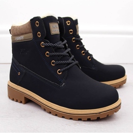 Naisten laivastonsiniset saappaat Potocki 97301 sininen 2