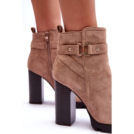 Liani Suede korkokengät beige 3