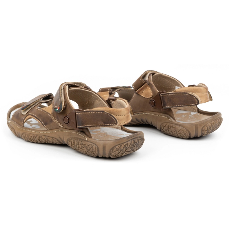 Mateos Miesten nahkasandaalit kuljettajalle 362MA ruskea 4