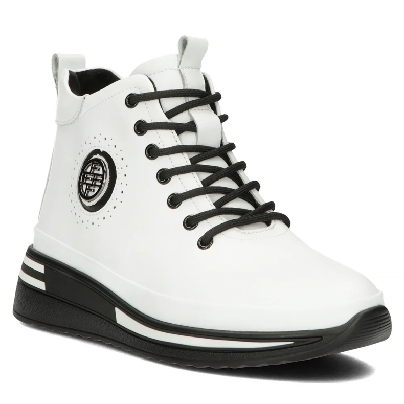 Filippo DBT4215/24 Wh nahkaiset alustasaappaat, valkoiset valkoinen 1