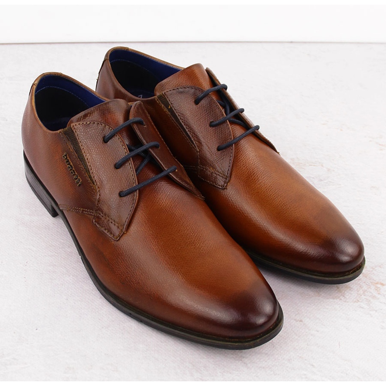 Miesten nahkaiset juhlakengät, ruskea, Bugatti OO153267 2