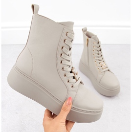 Beiget nahkasaappaat alustalla Vinceza 66701 -nallekarhulla 1