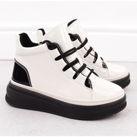 Naisten kiiltonahkasaappaat Ekri Artiker 55C1043 beige 2