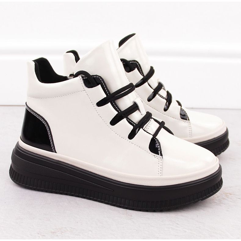 Naisten kiiltonahkasaappaat Ekri Artiker 55C1043 beige 2