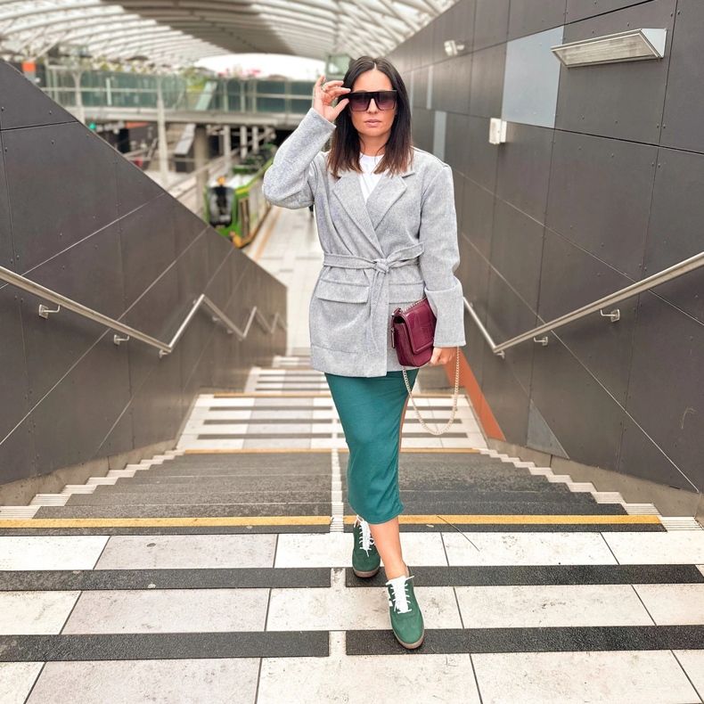 Olivier Naisten nahkakengät, Style 1259 lenkkarit, vihreä 1