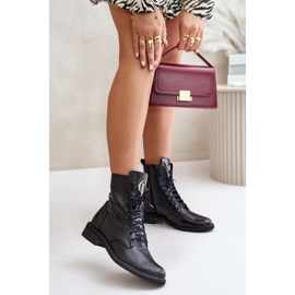 Zazoo 2955 Patenttityöntekijänilkkurit kultaisilla yksityiskohdilla kielessä, musta 2