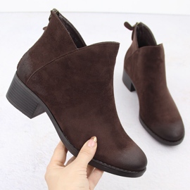 Naisten ruskeat eristetyt nilkkurit Potocki 12472 1