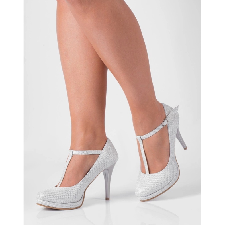 BUTDAM Mariola Mukavat alustahääkengät hopeisilla rannekkeilla hopea 1