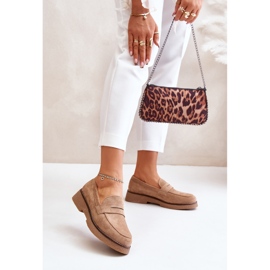 Naisten klassiset Eco Mokkasiinit, Beige Belania 2