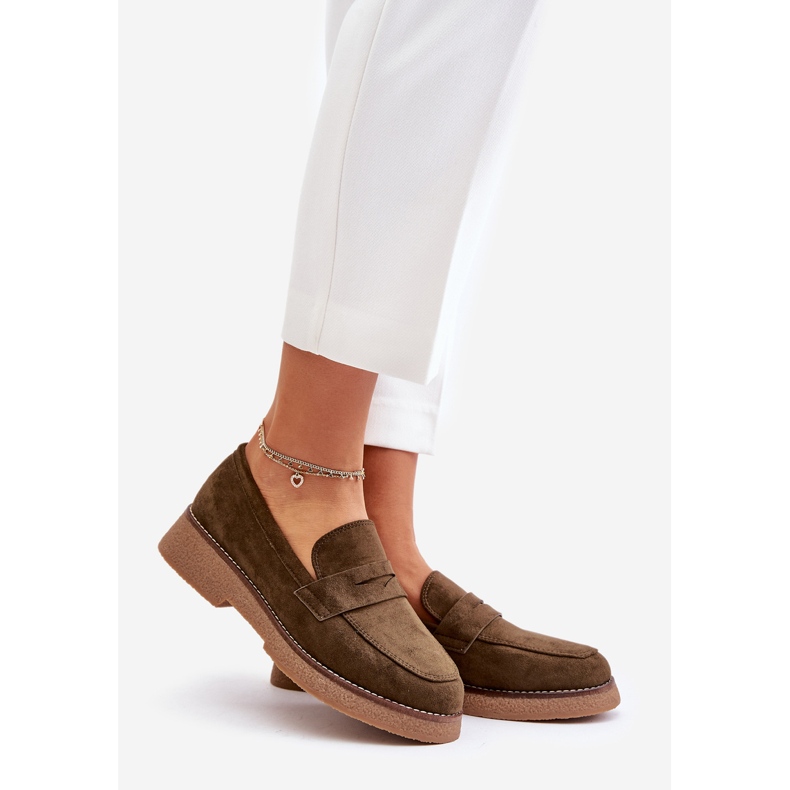 Naisten klassiset ekologiset mokkasiinit, tummanvihreä Belania 1