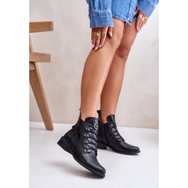 Jezzi Matalat eristetyt nilkkurit vetoketjulla koristeellisella, musta Nevalia 2