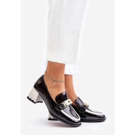 Lakatut naisten kengät korkokengillä koristeella Artiker 55C1002 musta 1