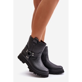 Naisten nahkasaappaat Lewski 3610 musta 1