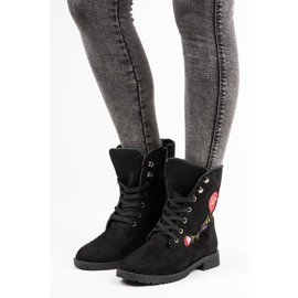 Sport Brodeeratut mokkanahkalaukut musta 1