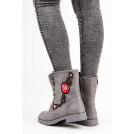 Sport Brodeeratut mokkanahkalaukut harmaa 1