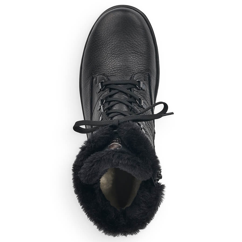 Naisten mustat eristetty nahkasaappaat Remonte R8480-01 1