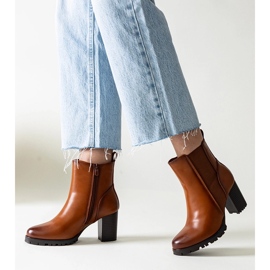 Ruskeat nilkkurit Zinah eko-nahasta 1