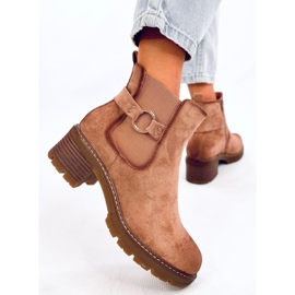 Airon Khaki matalakorkoiset Chelsea-saappaat beige 2