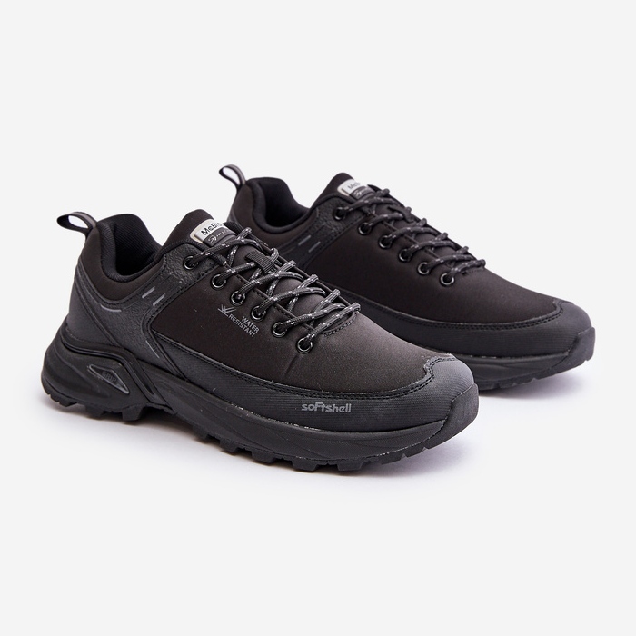 Kevyet miesten vaellusurheilukengät McBraun musta 1