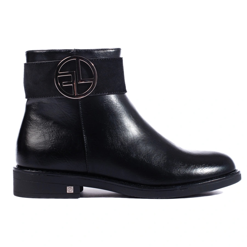 W. Potocki Potockin mustat matalat nilkkurit tasaisella kantapäällä 1