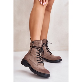 High Worker -nilkkurit vetoketjuilla, tumma beige Maisa 2