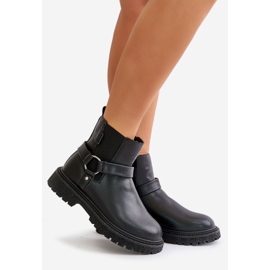 Eristetyt Chelsea-saappaat vetoketjulla Big Star OO274A128 Musta 1