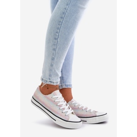 Naisten tennarit, jotka on koristeltu monivärisillä paljeteilla Nolrina monivärinen 1