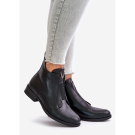 Matalat naisten saappaat tasakorkoisilla lämmitetyillä mustalla S.Barski HY42-119 musta 1