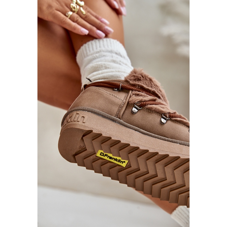 Matalatasoiset lumisaappaat turkisella D.Franklin DFSH370011 Ruskea 2